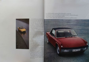 Porsche 914 Modelprogram 1969 "Vous presentent une voiture de sport" Carbrochure (8609)